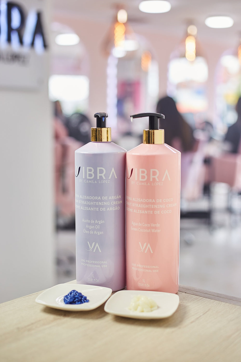 Cremas alisadoras VIBRA Coco y Argán